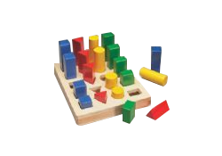 IBMT-OT-310 PEGS BOARD - VARIOUS SHAPES/SIZES